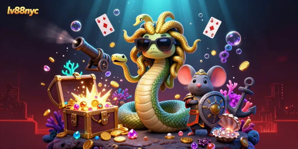 Experience thrilling gaming with lv88nyc’s vibrant casino illustration showcasing incredible visuals.