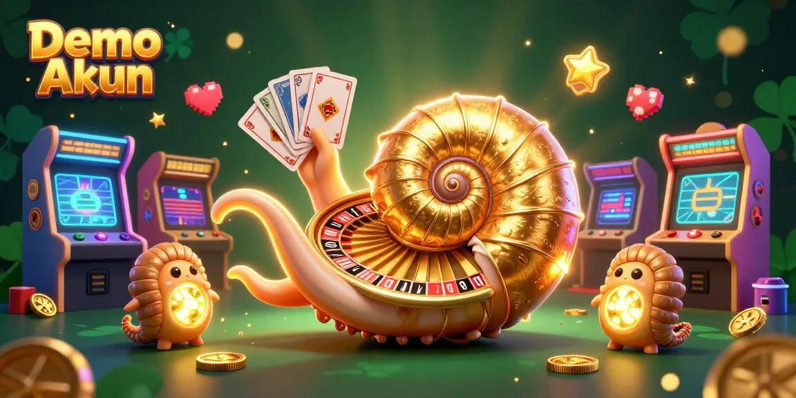 Experience thrilling gameplay with Demo Akun featuring 3D casino elements and glowing nautilus characters.
