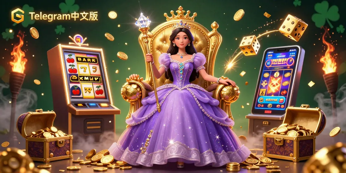 在这个充满活力的赌场场景中，通过Telegram中文版体验赢得胜利的刺激，展示引人入胜的老虎机游戏和动态元素。