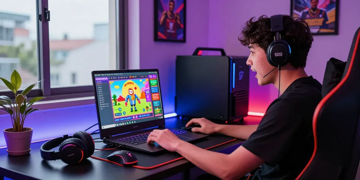 Engaging player enjoying Link Alternatif Togel88 in a vibrant gaming room