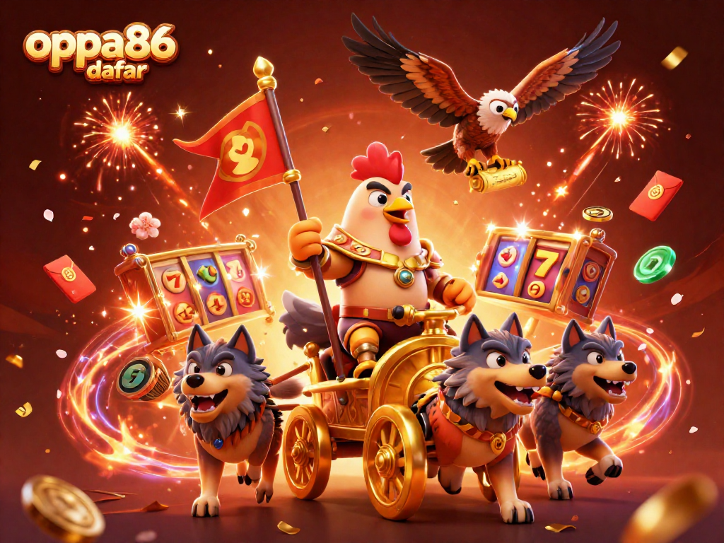 Engage in thrilling wins with oppa86 daftar featuring a 3D casino scene filled with excitement.