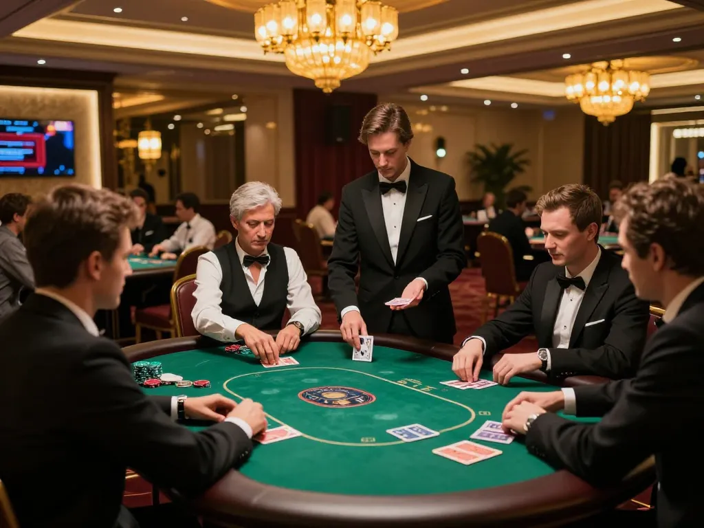 SC88 Vip players engaged in exclusive poker game, highlighting luxury and elite betting strategies.