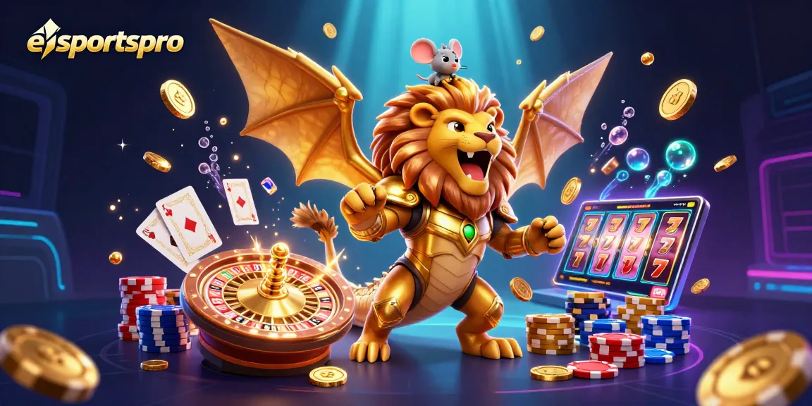 Experience dynamic casino excitement with esportspro through a roaring golden chimera and vibrant gameplay elements.
