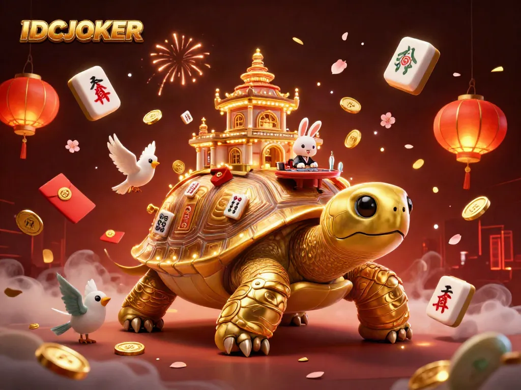 Experience IDCJOKER's vibrant world of gaming with a golden tortoise casino and lucky rabbit dealer.