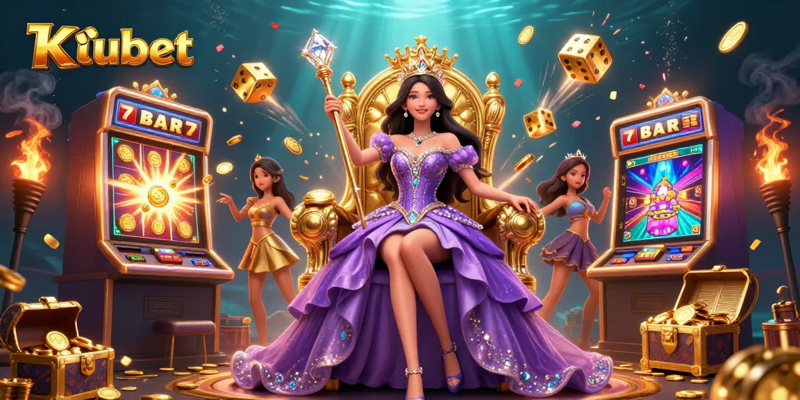 Kubet offers thrilling casino experiences with dynamic scenes of jackpots, vibrant slot machines, and golden treasures.