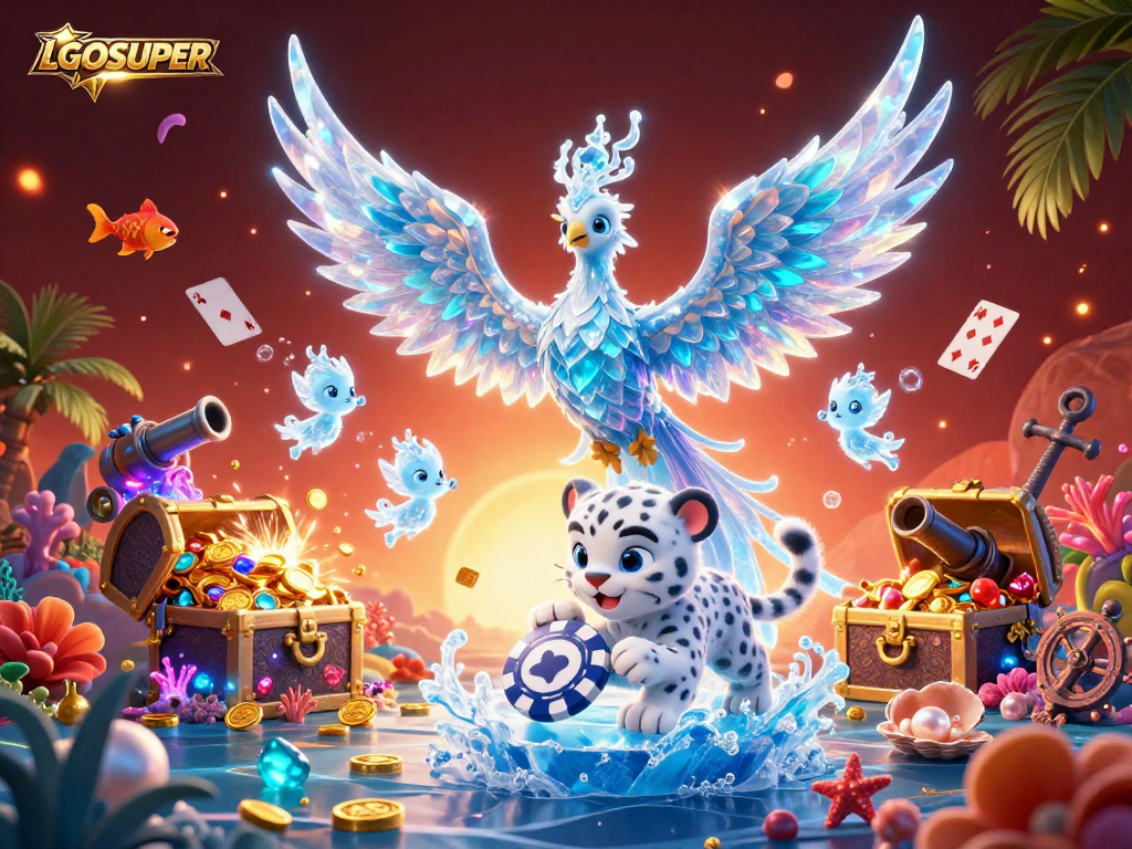 Engage with LGOSUPER's thrilling online fish shooting game featuring vibrant underwater elements and captivating characters.