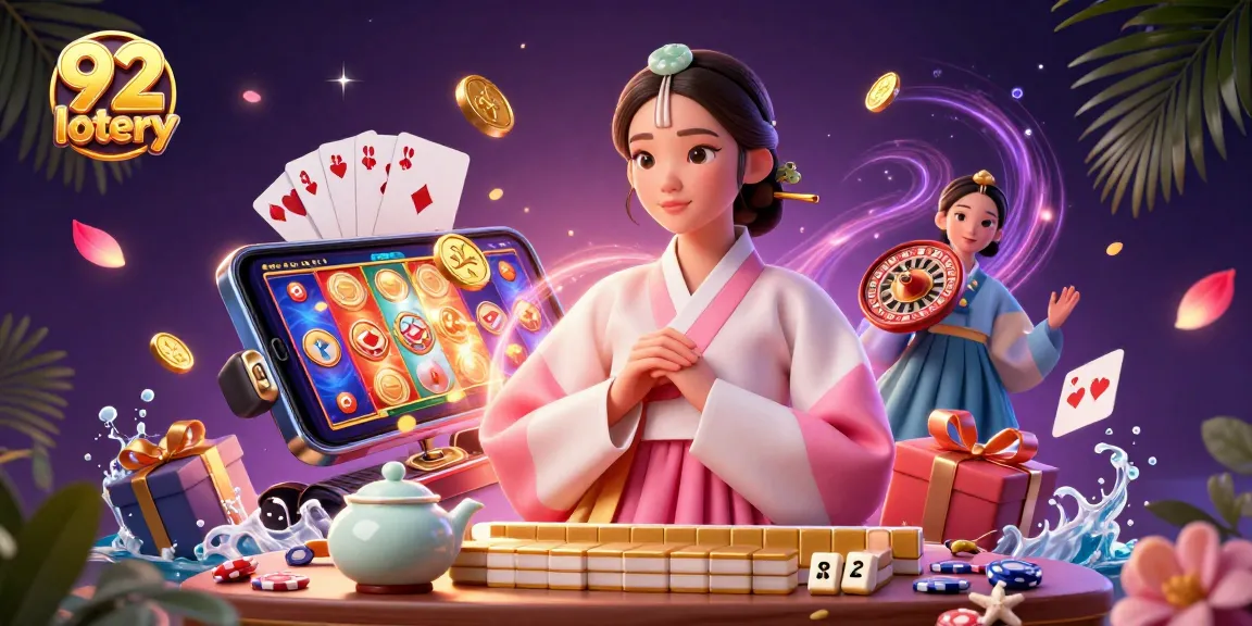 Win big at 92 lotery with a vibrant scene filled with thrilling casino elements.