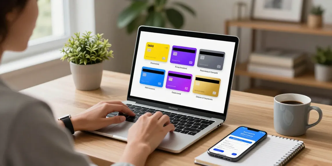 Person purchasing Ezzocard virtual prepaid cards online, featuring various card designs in a modern workspace.