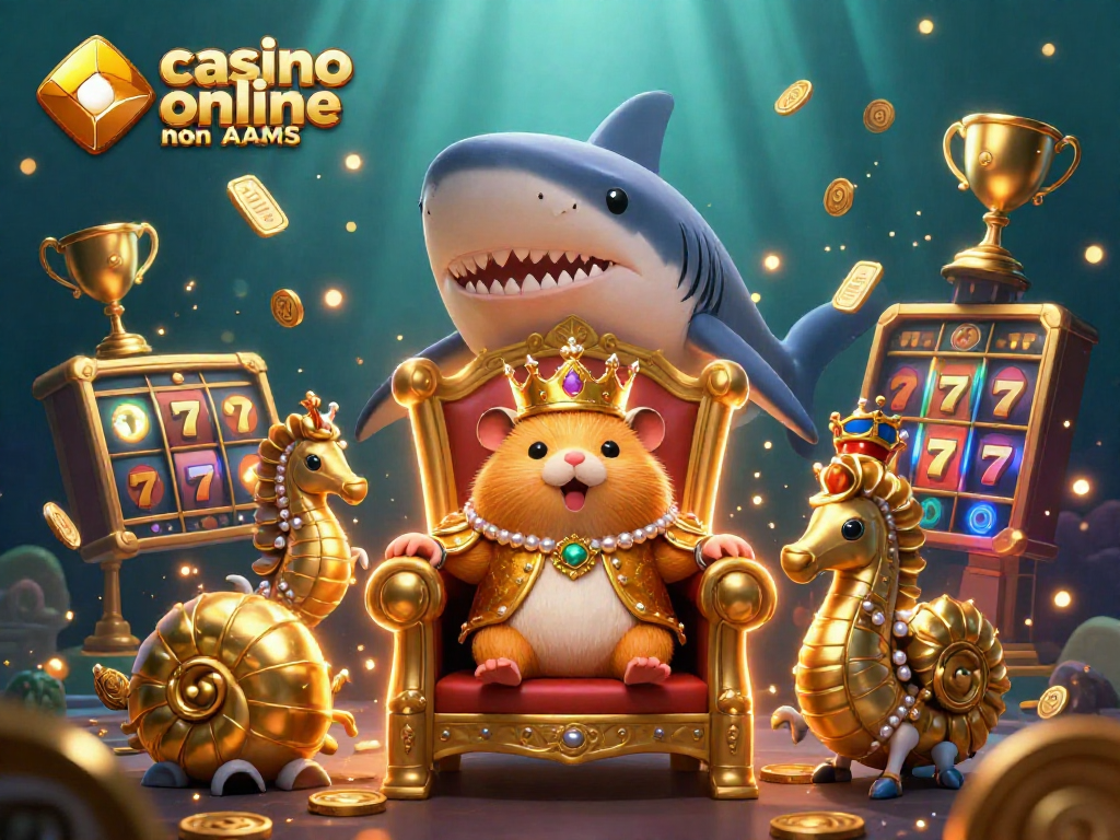 Attiva il divertimento con il casinò online non AAMS grazie a un re criceto d'oro e slot incredibili.