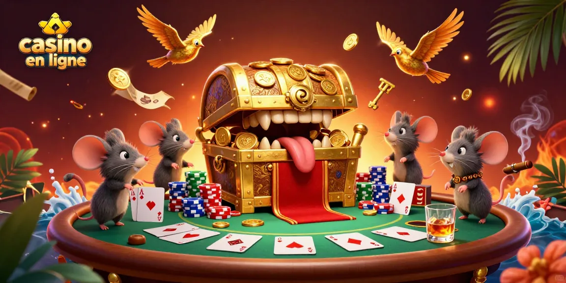 Jouez au casino en ligne avec enthousiasme, entouré de trésors et de jeux captivants.