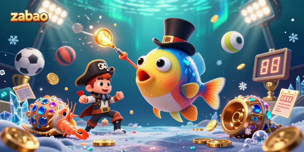 Engage with zaobao gaming excitement, featuring a vibrant underwater scene with collectible coins and dynamic sports elements.