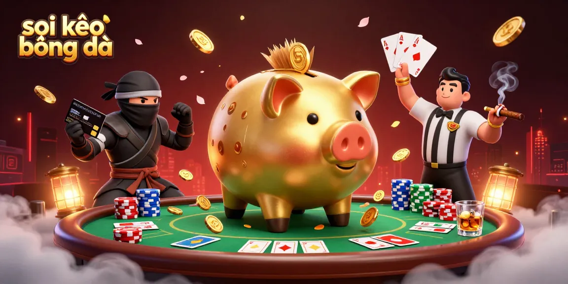 Soi kèo bóng đá action scene featuring dynamic characters engaged in a thrilling poker moment with rich gambling elements.