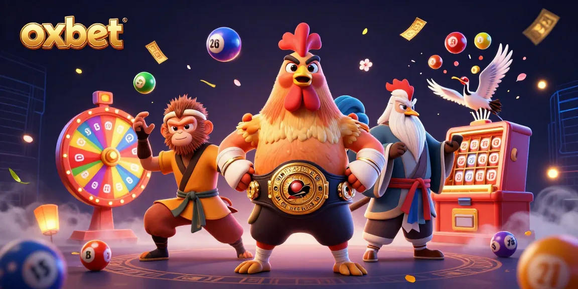 Experience thrilling gambling adventures with oxbet in a vibrant 3D casino illustration showcasing diverse gaming elements.
