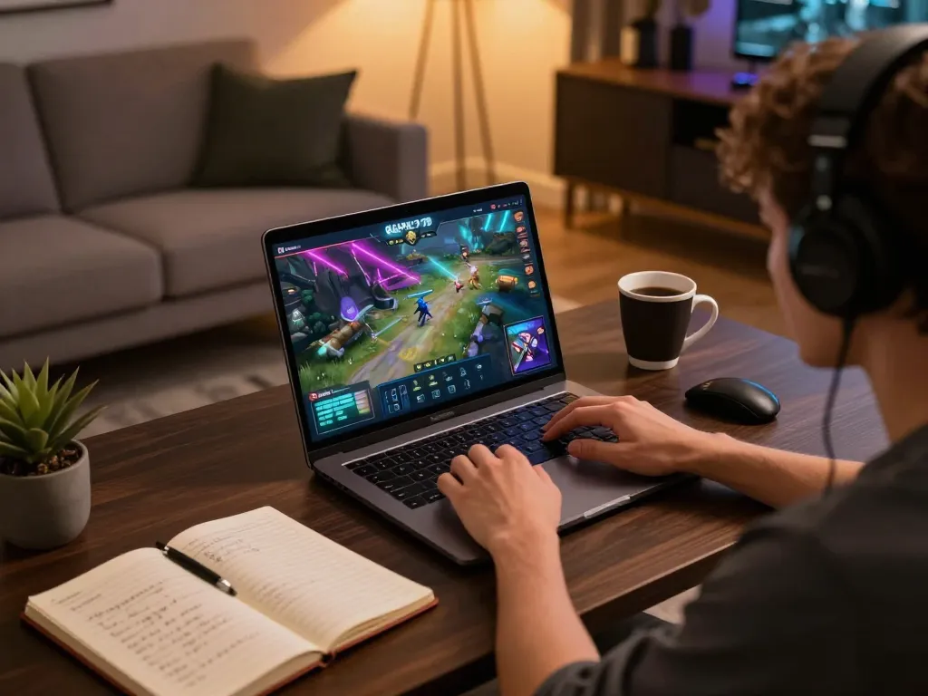 KADAL 778 player engaged in exciting online gaming session at home, showcasing interactive gameplay.