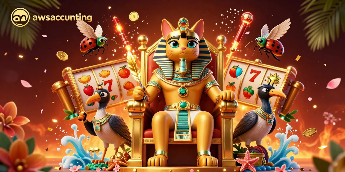 Engage in thrilling gameplay with awsaccounting in this vibrant casino scene featuring dynamic slot reels.