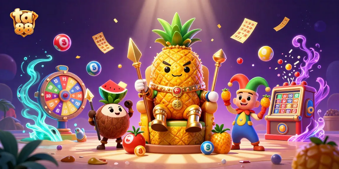 Experience thrilling gameplay at ta 88 with vibrant lottery elements and a golden casino atmosphere.