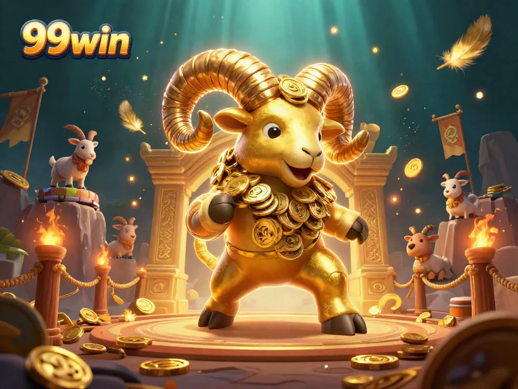 Experience thrilling victories with 99win in a vibrant 3D casino-themed illustration.