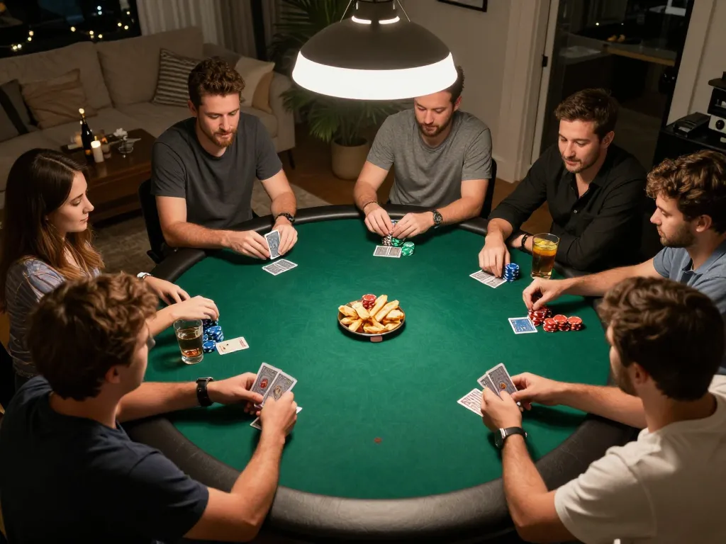 Players enjoying a poker game at home, connecting through 789clubgo’s engaging gaming experience.