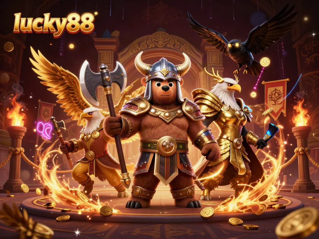Experience the thrill of lucky88 with dynamic characters and immersive casino elements in action.