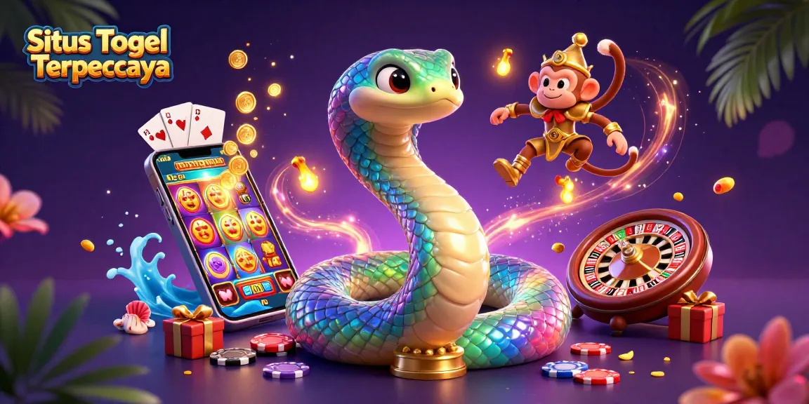 Experience thrill with Situs Togel Terpercaya, featuring vibrant game elements and dynamic characters.