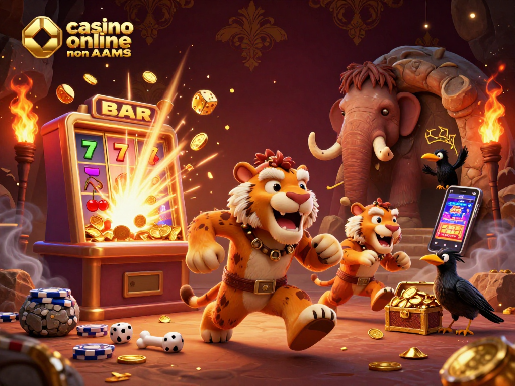 Giocare nei casino online non AAMS con bonus, slot emozionanti e elementi grafici vibranti.