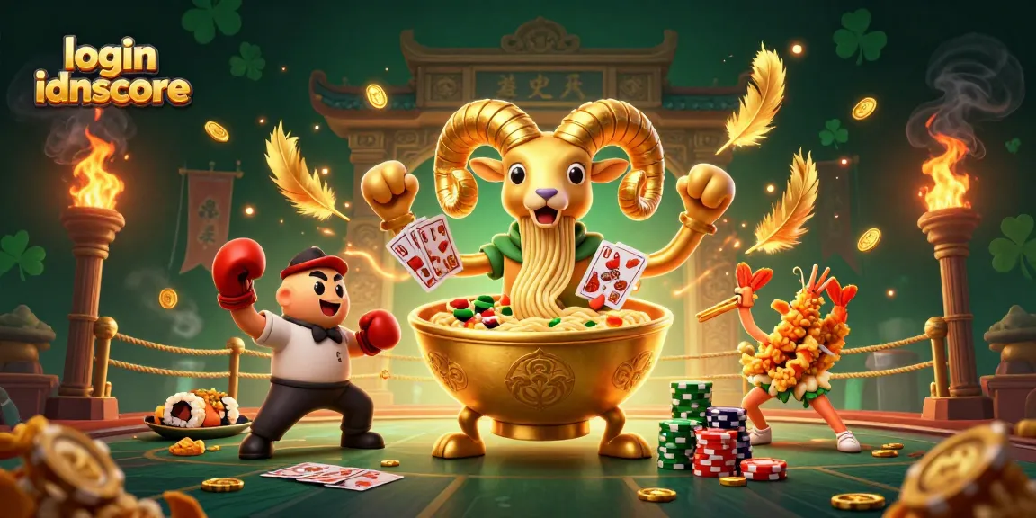 Engage with the thrilling atmosphere of login idnscore as vibrant characters bring casino challenges to life.