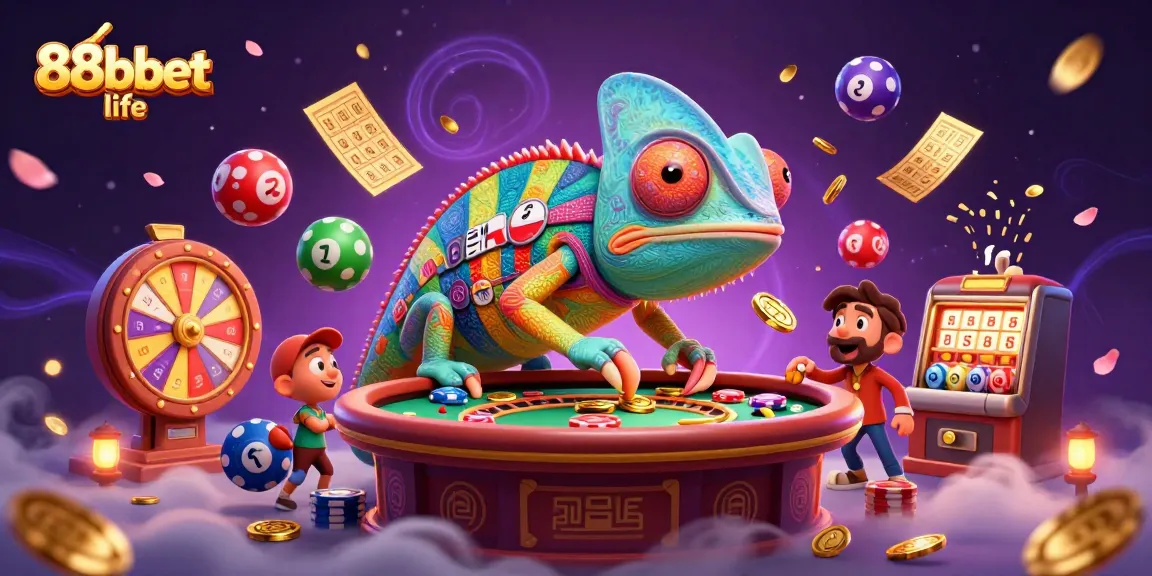 Experience lively gaming action at 88bbet life with colorful casino elements and dynamic prizes.