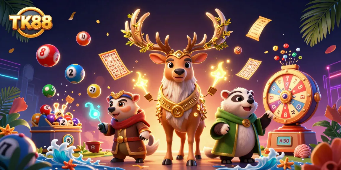 Engage in dynamic winning experiences with TK88's vibrant casino adventure filled with lottery elements.
