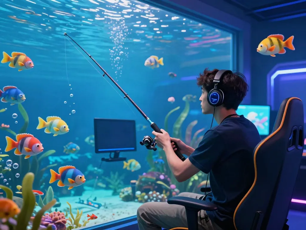 Engaging underwater scene depicting lại là Bắn cá đổi thưởng gaming excitement with colorful fish and vibrant graphics.