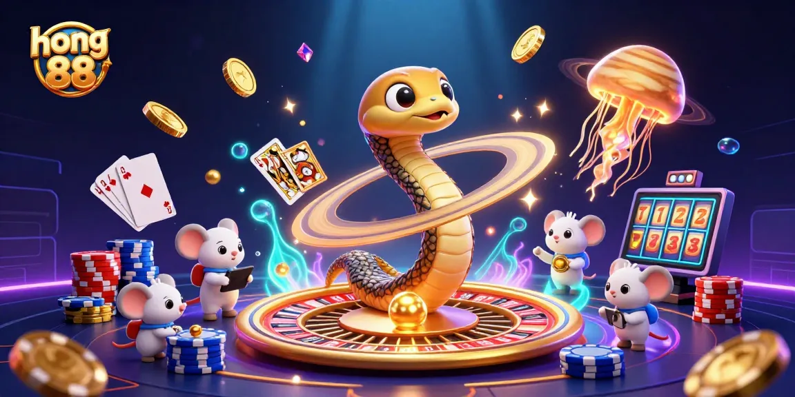Engage in high-stakes action with hong 88 as the celestial roulette spins in a cosmic casino.