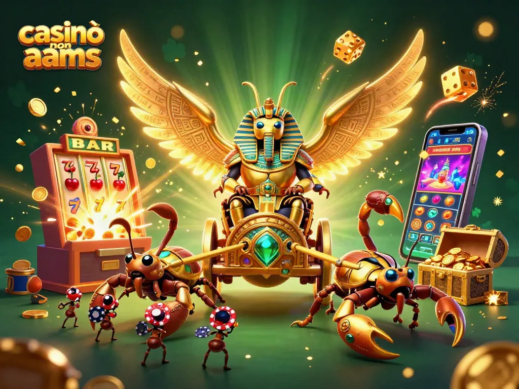 Gioca nei casinò non AAMS con vantaggi esclusivi e giochi emozionanti in un'illustrazione ricca di dettagli.