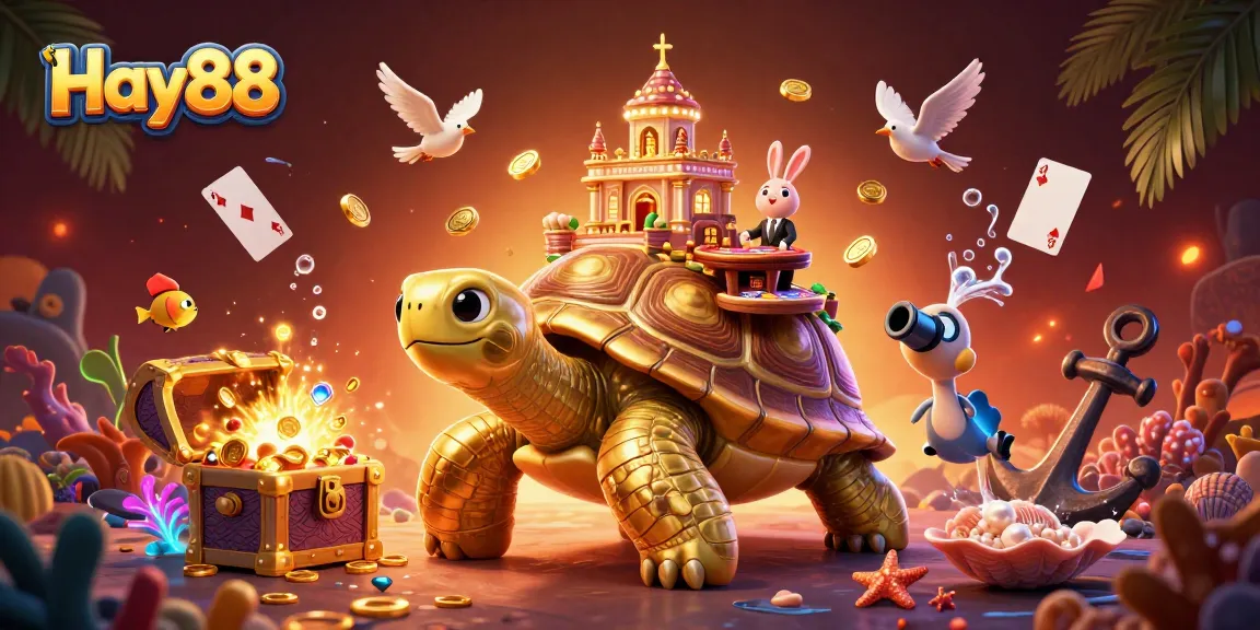 Experience the exciting world of Hay88 with dynamic casino elements and lively characters.