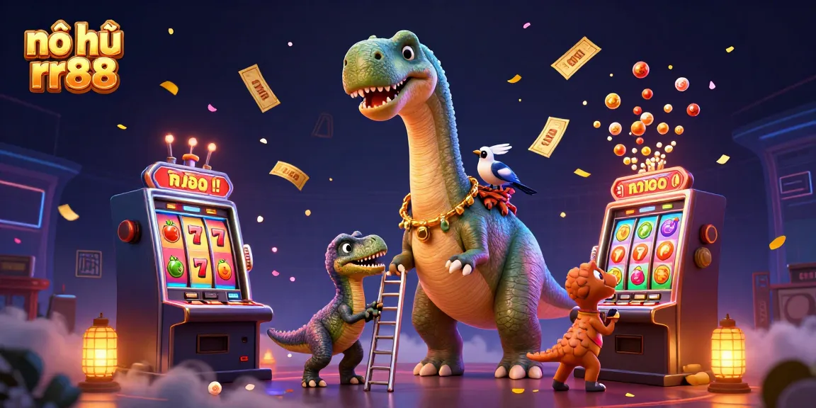 Spin big wins with nổ hũ rr88 in a vibrant, action-filled slot game scene.