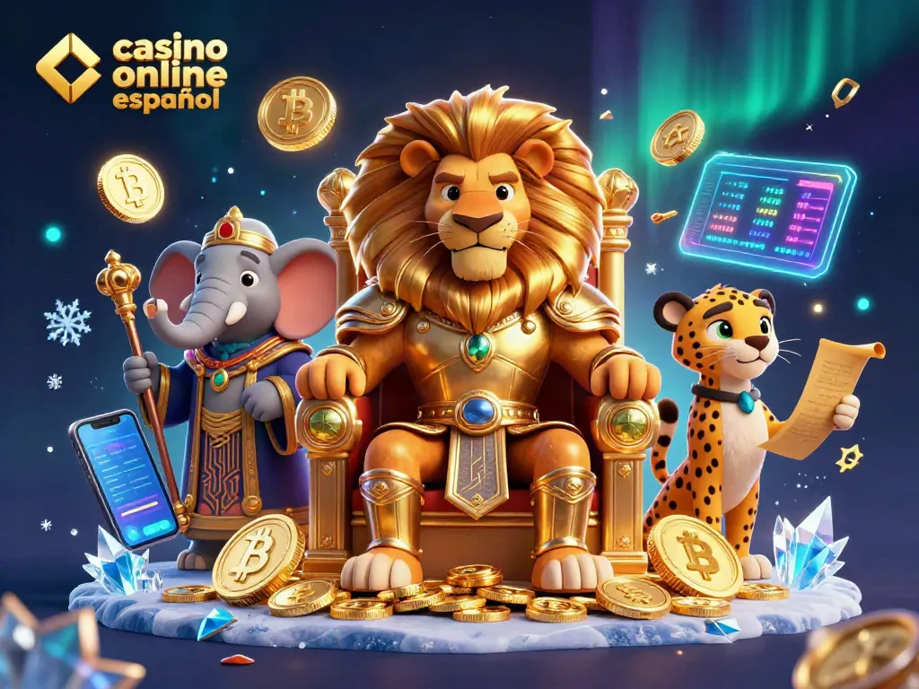 Juega en un casino online español con la guía de un rey león, un elefante asesor y un guepardo mensajero.