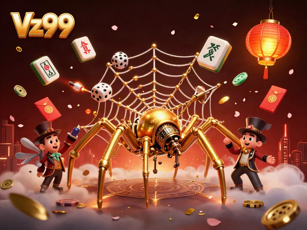 Catch lucky dice and experience thrilling moments at Vz99's steampunk casino world.