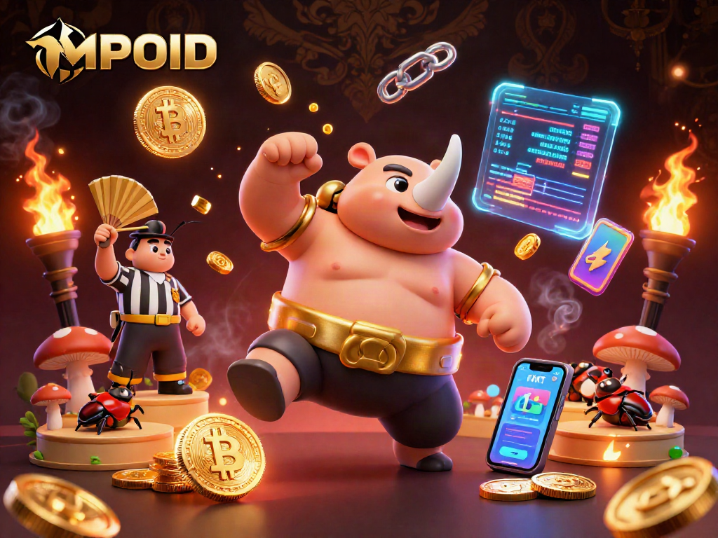 Engage with MPOID strategies in an exciting casino scene featuring a beetle champion.
