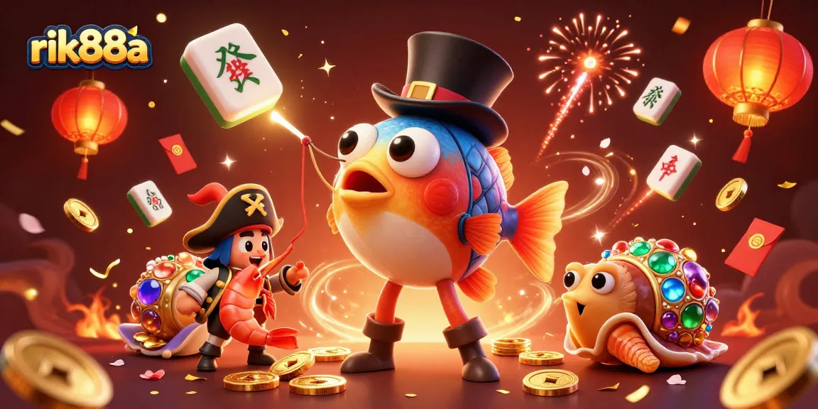 Experience the thrill of rik88a with vibrant characters and dynamic casino elements in this captivating scene.