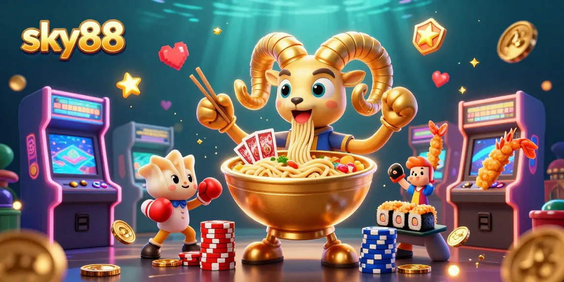Engage in exciting games at sky88 with vibrant characters and rich 3D casino elements.