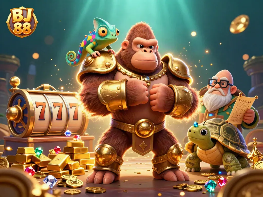 Experience thrilling wins at BJ 88 with captivating slot action and dazzling treasures.