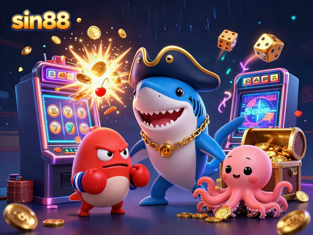 Experience thrilling jackpot moments at sin88 with dynamic 3D casino characters and vibrant game elements.