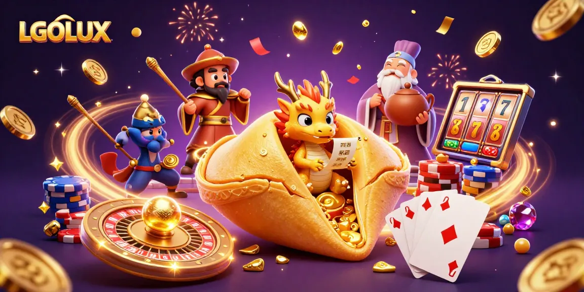 Engage with LGOLUX's lively casino scene featuring golden fortunes, dragon wisdom, and dynamic gameplay elements.