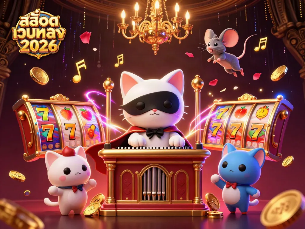 หมุนสล็อตเว็บตรง 2026 พร้อมกับ cat phantom และ mouse acrobat ในคาสิโนที่หรูหรา