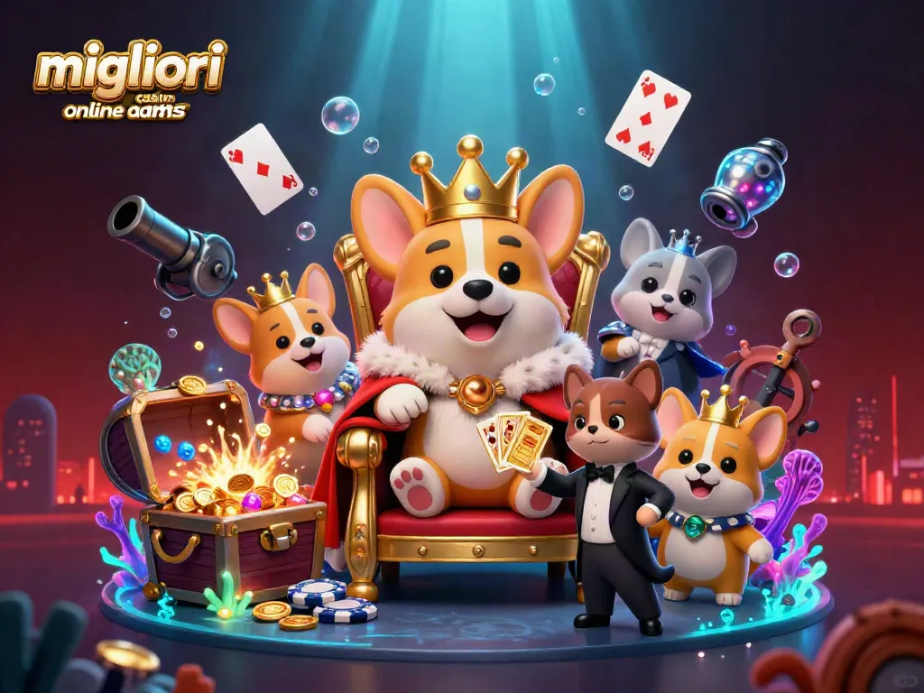 Scopri i migliori casino online AAMS con un corgi reale e un butler nei giochi d'azzardo.