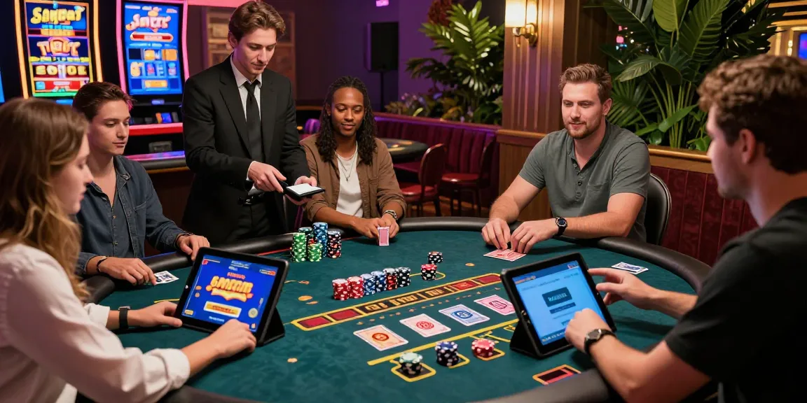 Engaging casino scene with players enjoying gaming and Lemacau login activities.