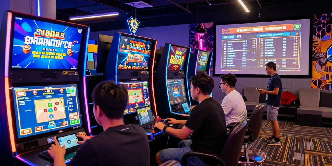 Immersive gaming experience at B52, showcasing vibrant casino games and enthusiastic players.