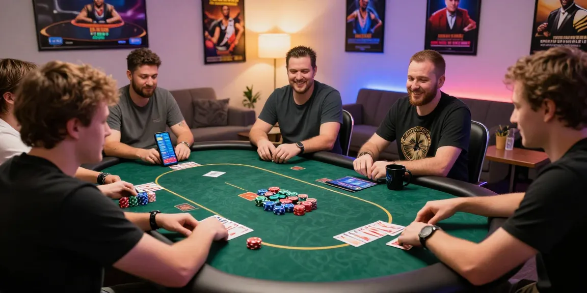 Engaging Daftar Dominobet online poker gaming scene with players at virtual tables.