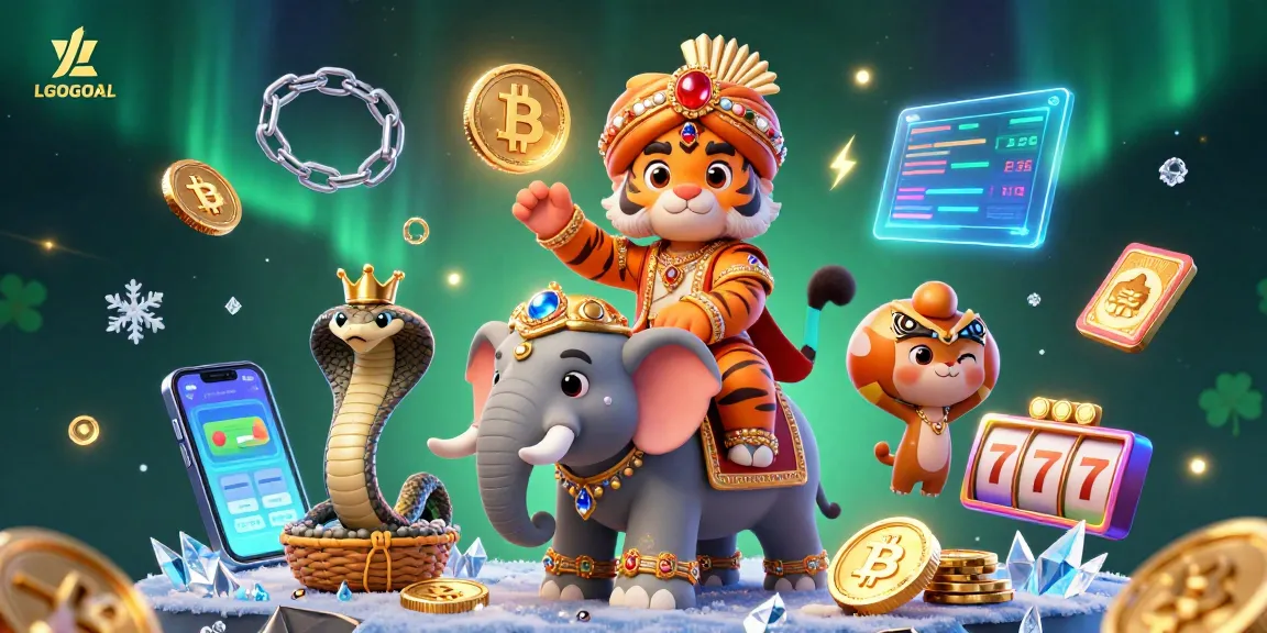 Experience exhilarating gaming excitement with LGOGOAL's vibrant 3D casino illustration featuring exotic characters.