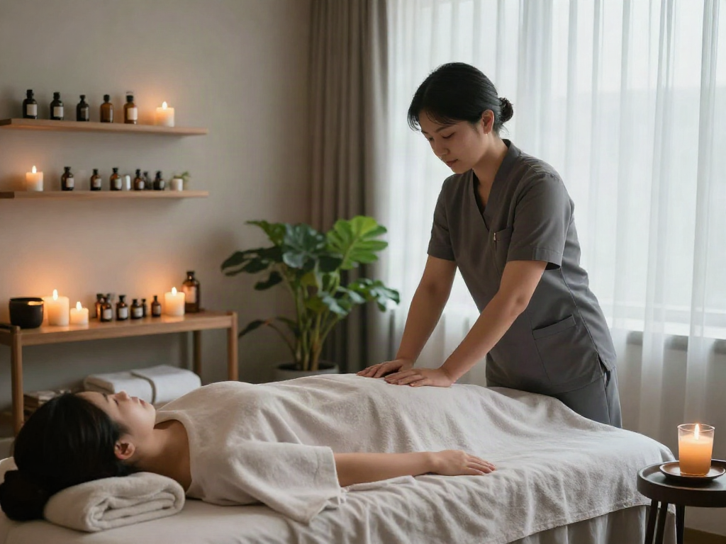 Indulge in 남양주출장마사지 in a serene spa setting with calming ambiance and professional therapy.