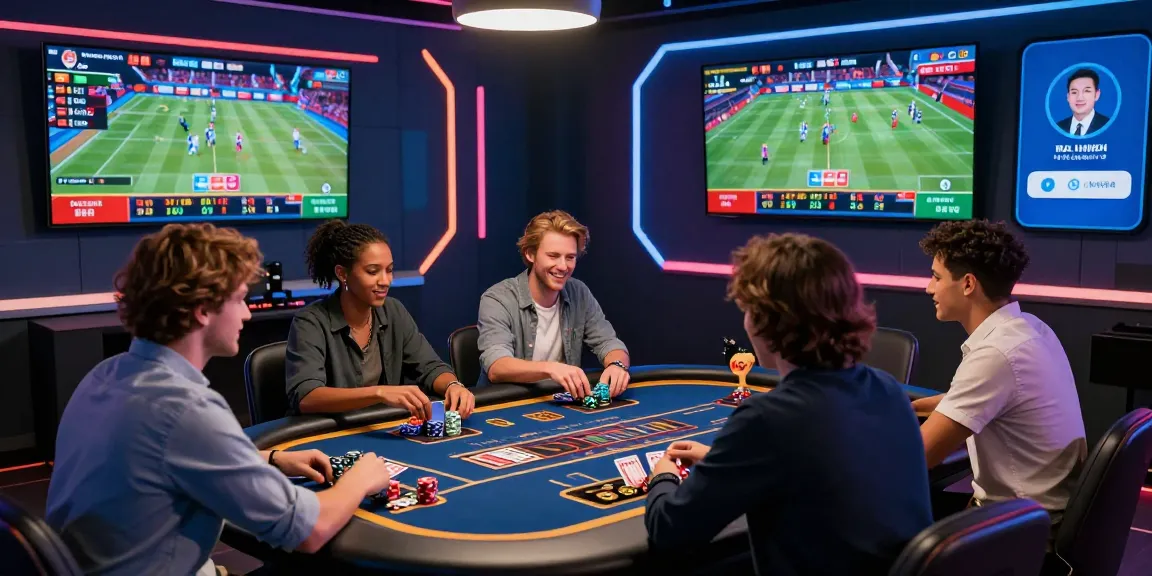 LUCK8 online gambling experience with players engaging in live betting, vibrant digital interface, and dynamic atmosphere.