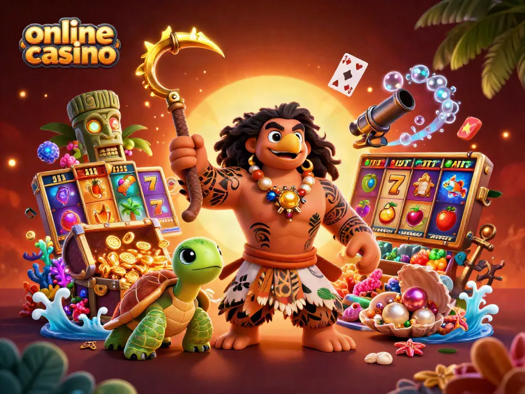 Juega en un casino online con una experiencia extraordinaria y símbolos de jackpot en el fondo.